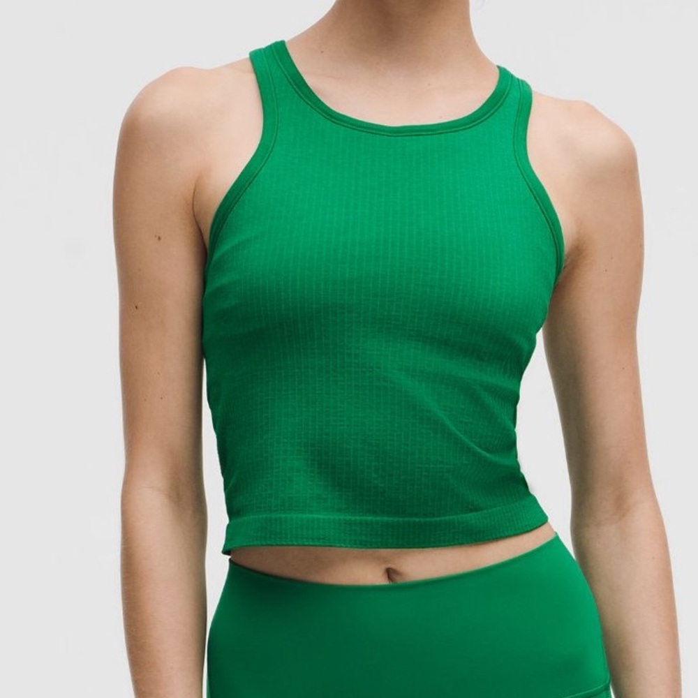 NWT Lululemon Ebb to Street Cropped Racerback Tank Top